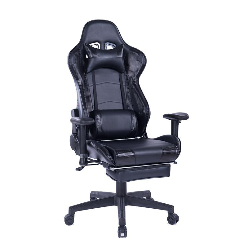 Ergonomic Office Chair Black Leather Computer