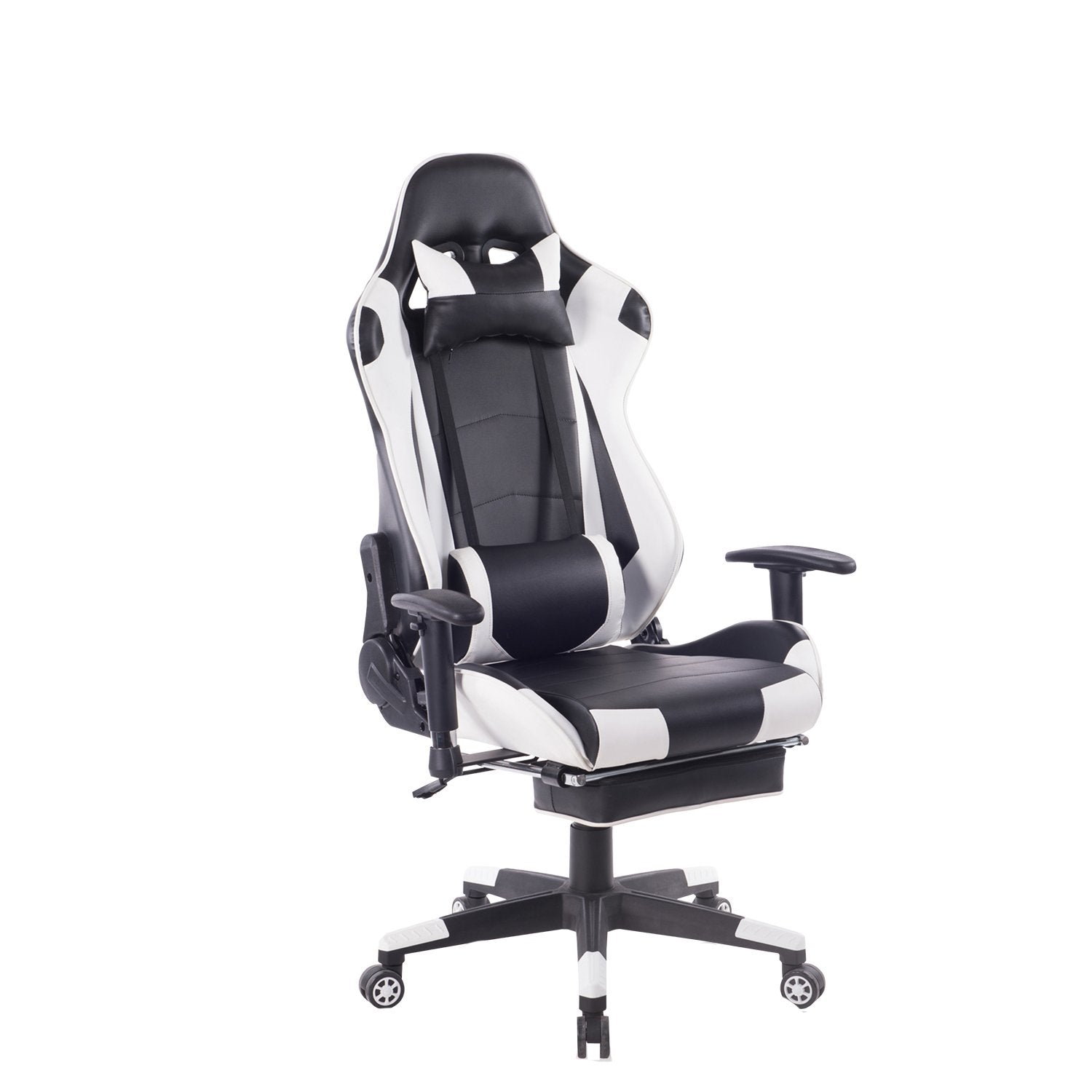 Ergonomic Office Chair White Leather Computer