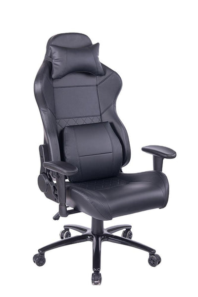 Desk Chair Executive PU Leather Black