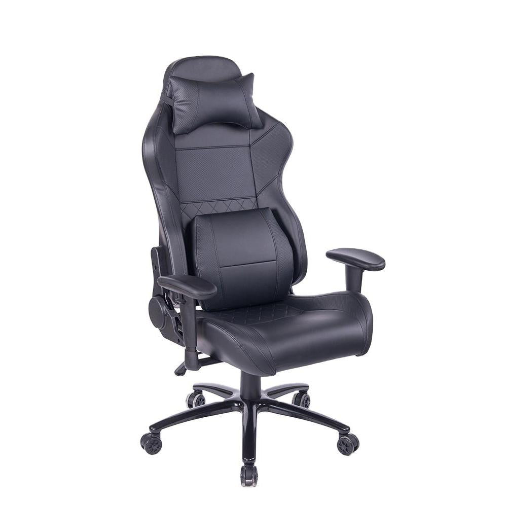 Desk Chair Executive PU Leather Black