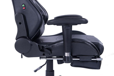 Ergonomic Office Chair Black Leather Computer