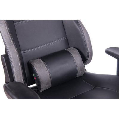 High Office Chair Gaming Swing Gray Leather