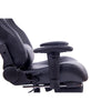 High Office Chair Gaming Swing Gray Leather