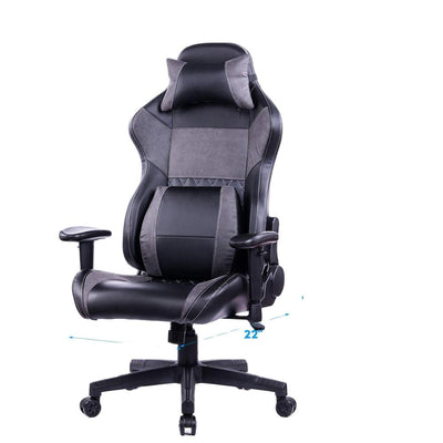 Desk Chair Executive PU Leather Gray