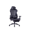 High Office Chair Gaming Swing Black Leather