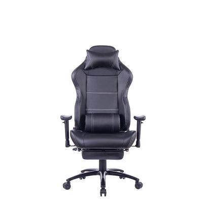 High Office Chair Gaming Swing Black Leather