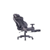 High Office Chair Gaming Swing Gray Leather