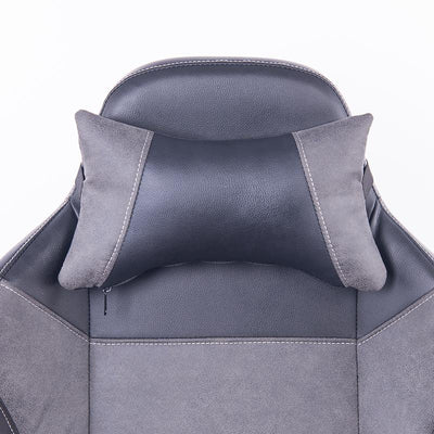 Desk Chair Executive PU Leather Gray