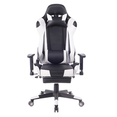 Ergonomic Office Chair White Leather Computer