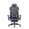 High Office Chair Gaming Swing Gray Leather